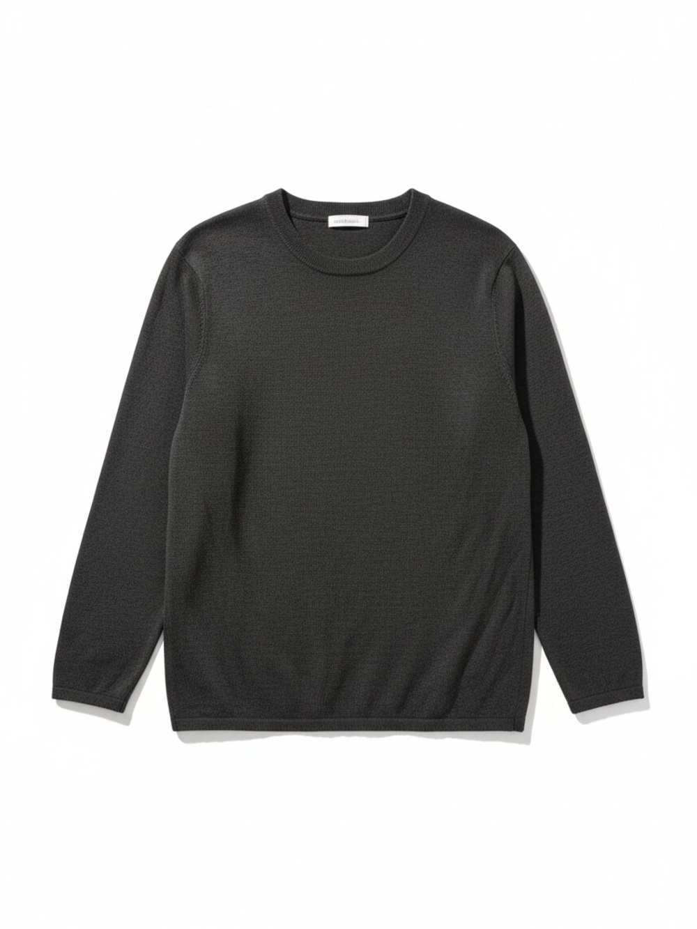 Men's olive green  Crewneck Sweater – Minimal Textured Knit